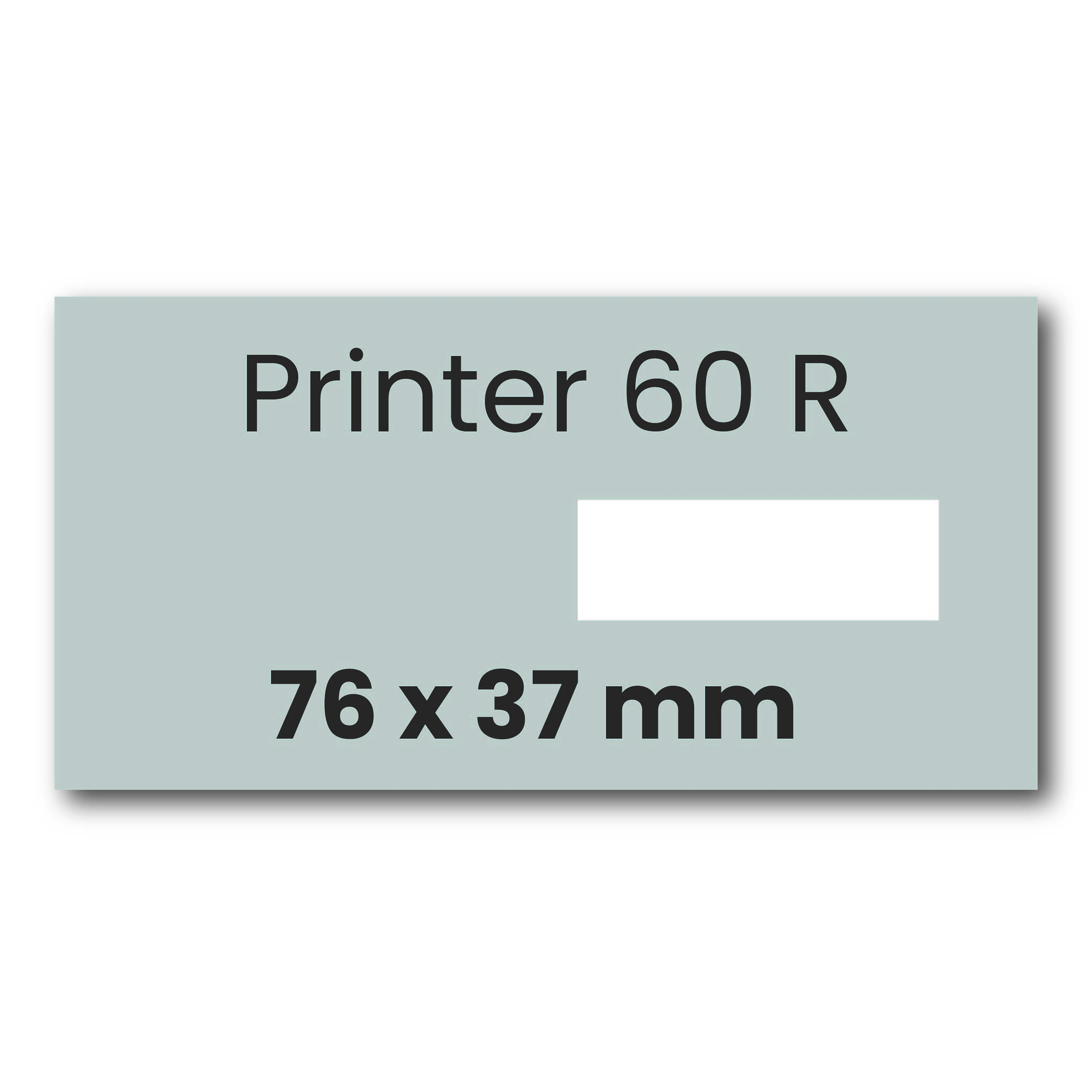 Tekstplaatje Colop Printer 60 datum rechts