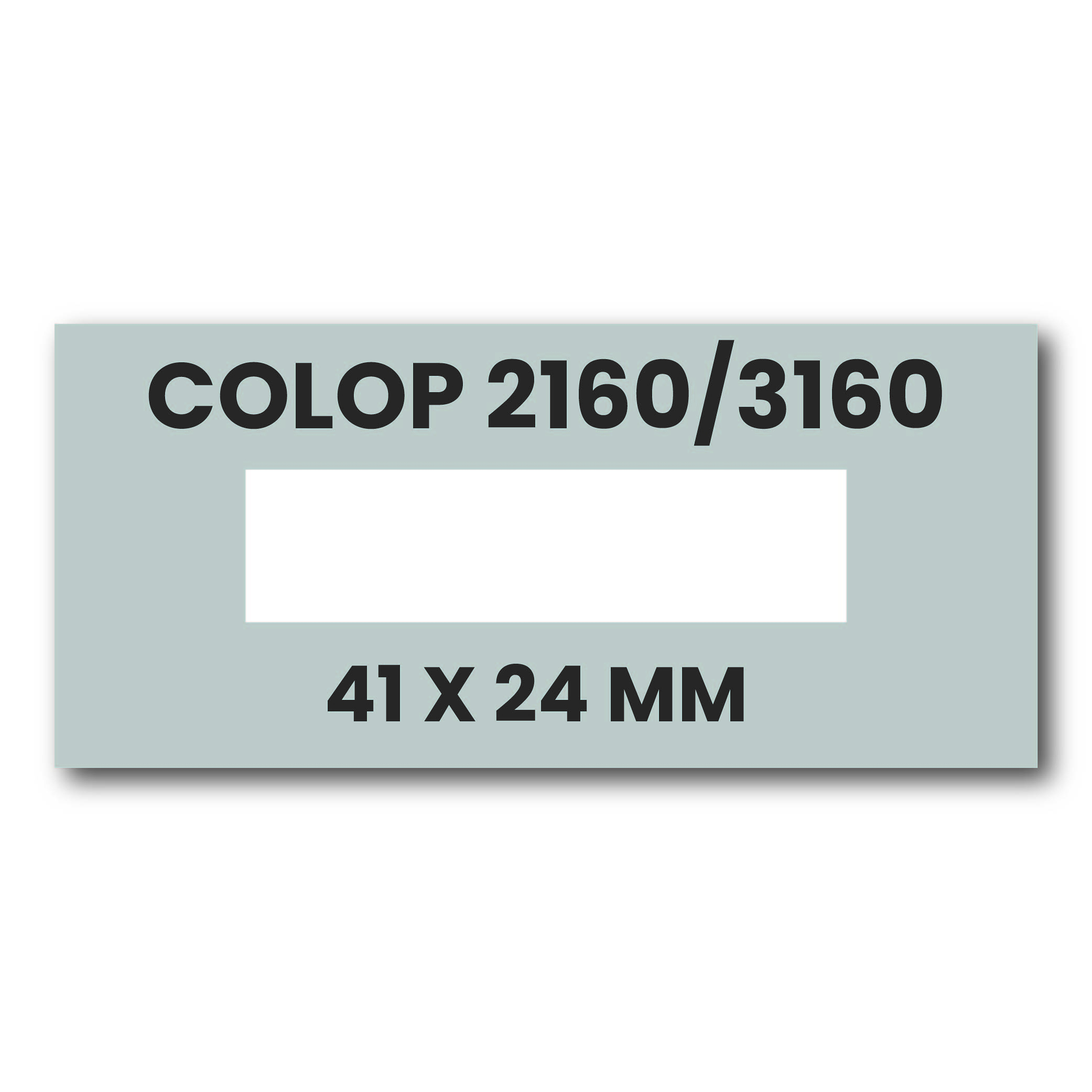 Tekstplaatje Colop Classic 2160 / eXpert 3160