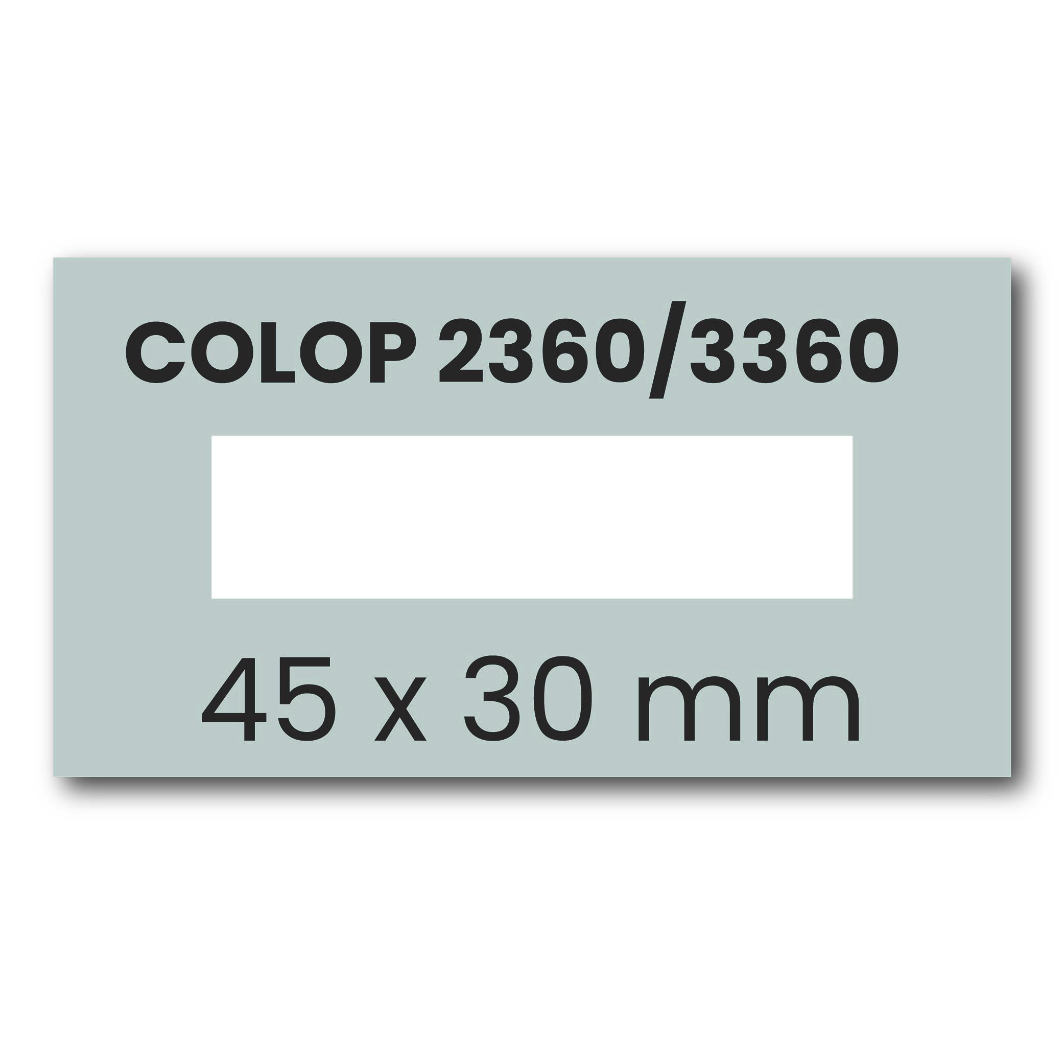 Tekstplaatje Colop Classic 2360 / eXpert 3360