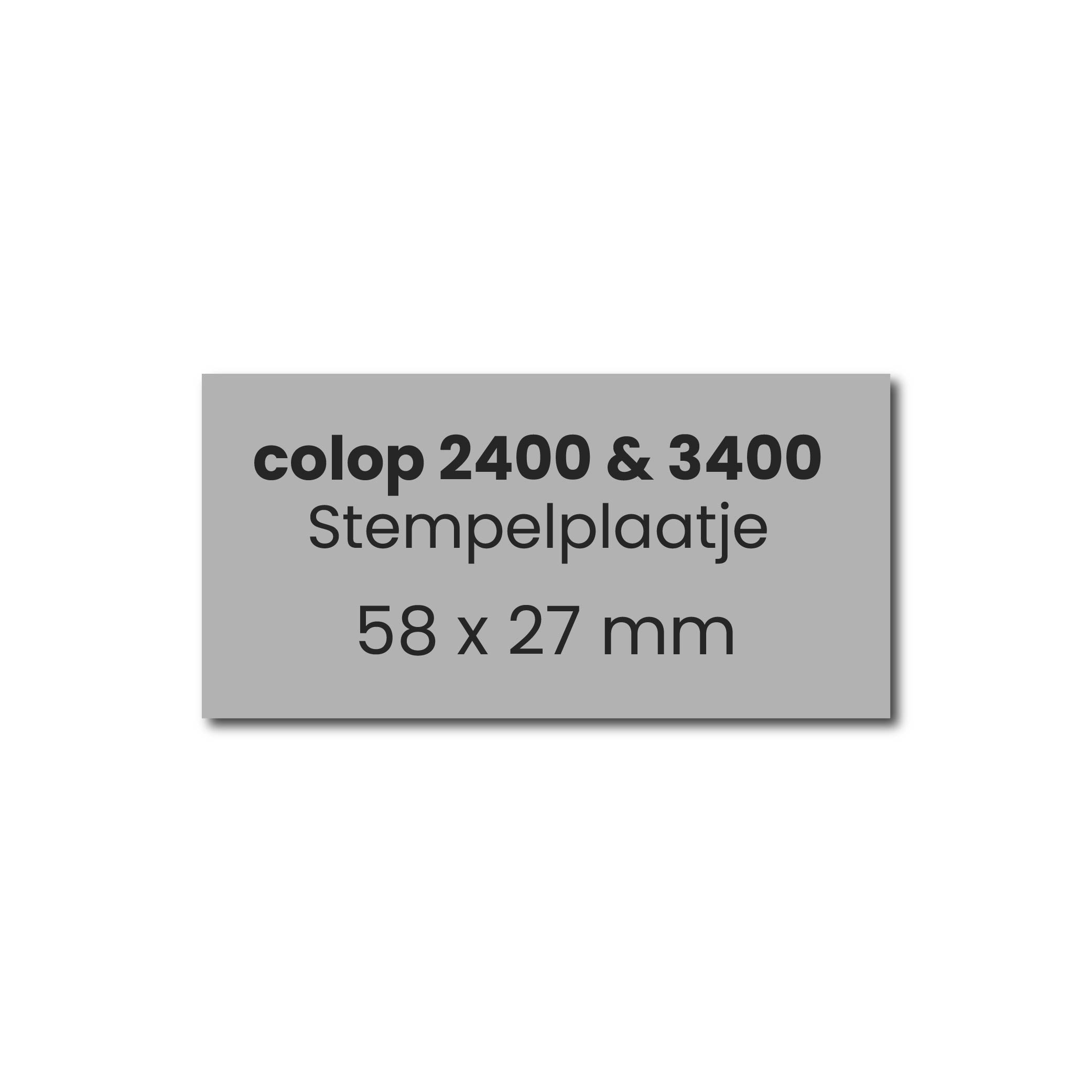 Stempelplaatje Colop 2400 & 3400