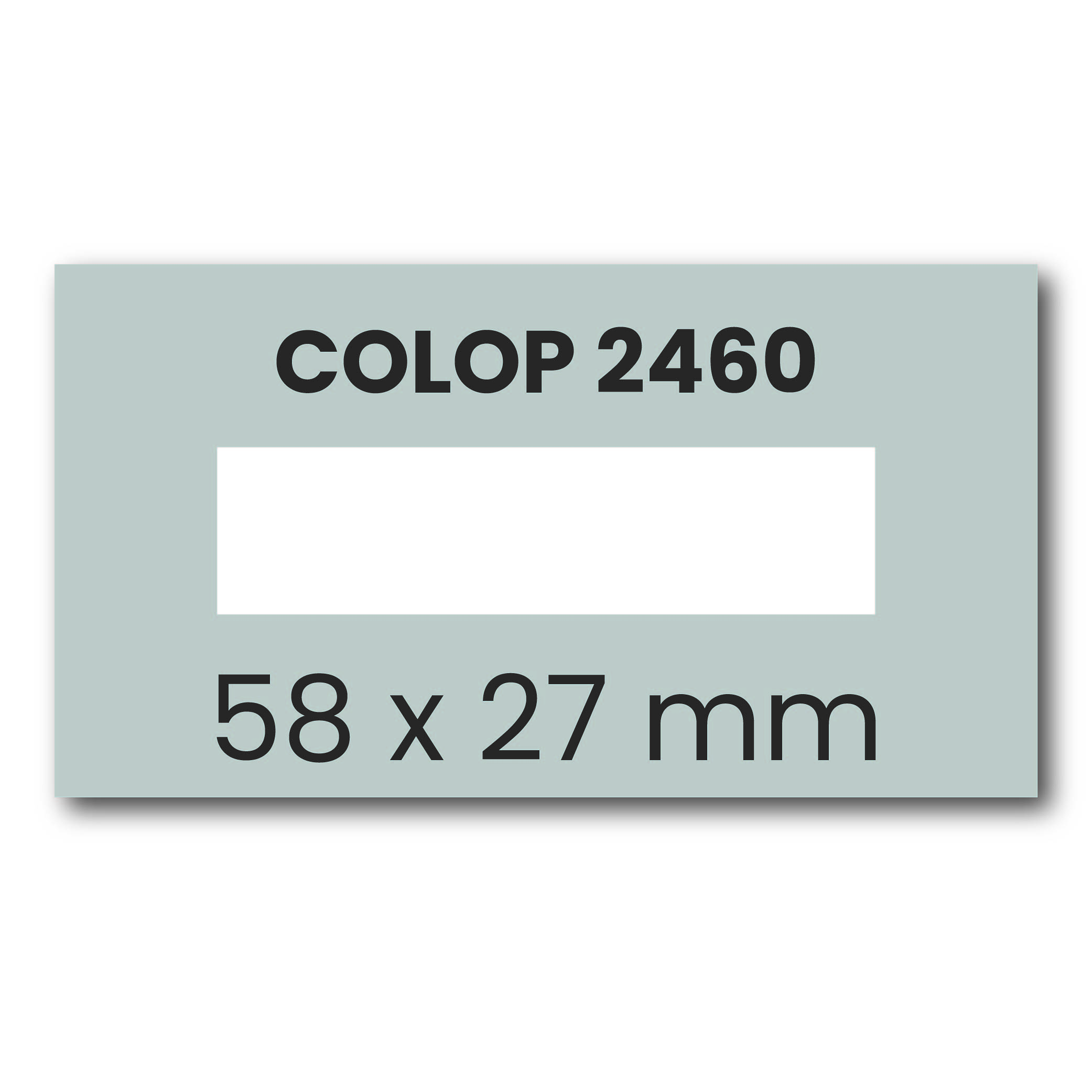 Tekstplaatje Colop Classic 2460