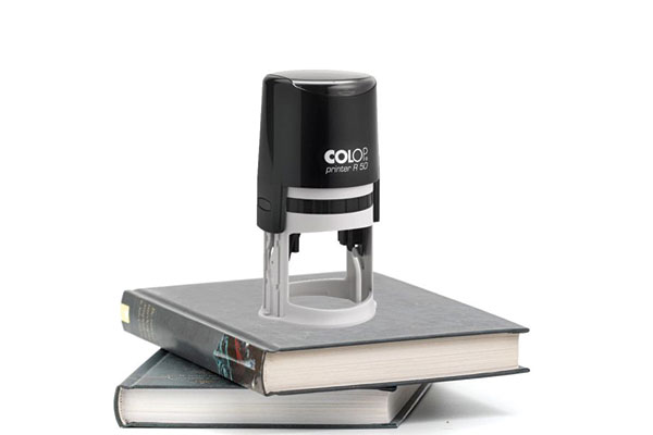 Colop Printer stempel op boeken