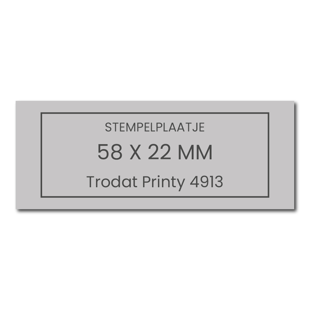 Stempelplaat Trodat Printy 4913