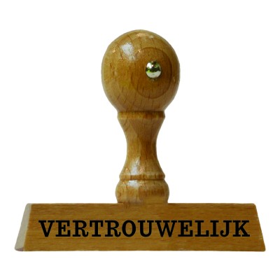 Handstempel VERTROUWELIJK