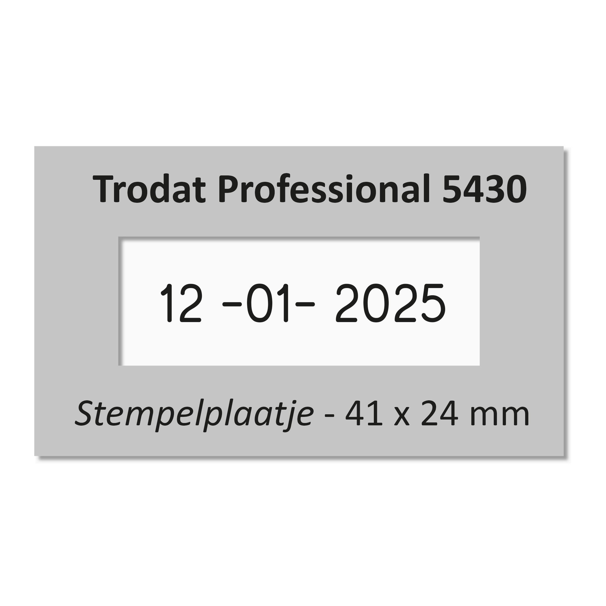 Stempelplaat Trodat Professional 5430 / 5431 datumstempel