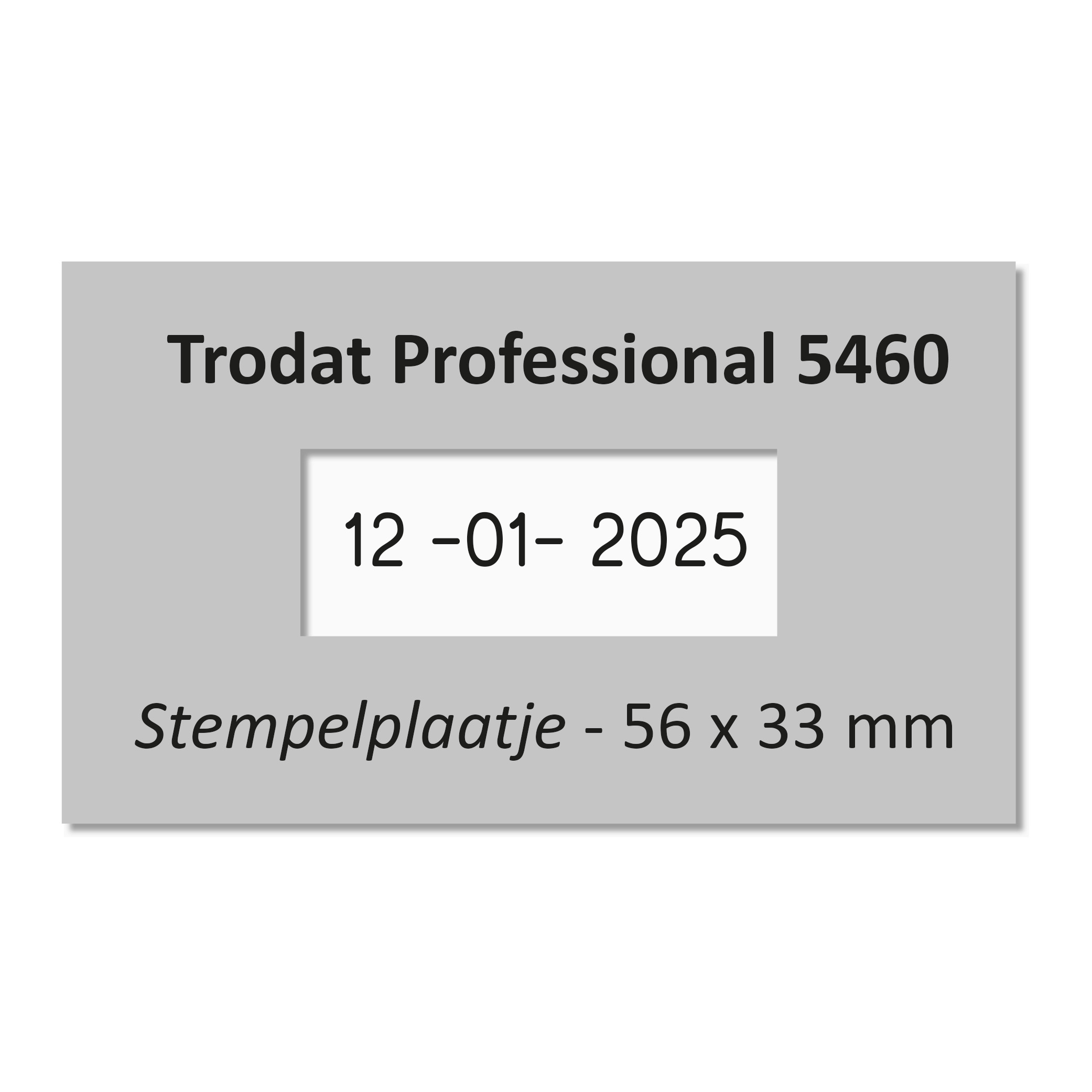 Stempelpaatje Trodat Professional 5460 datumstempel