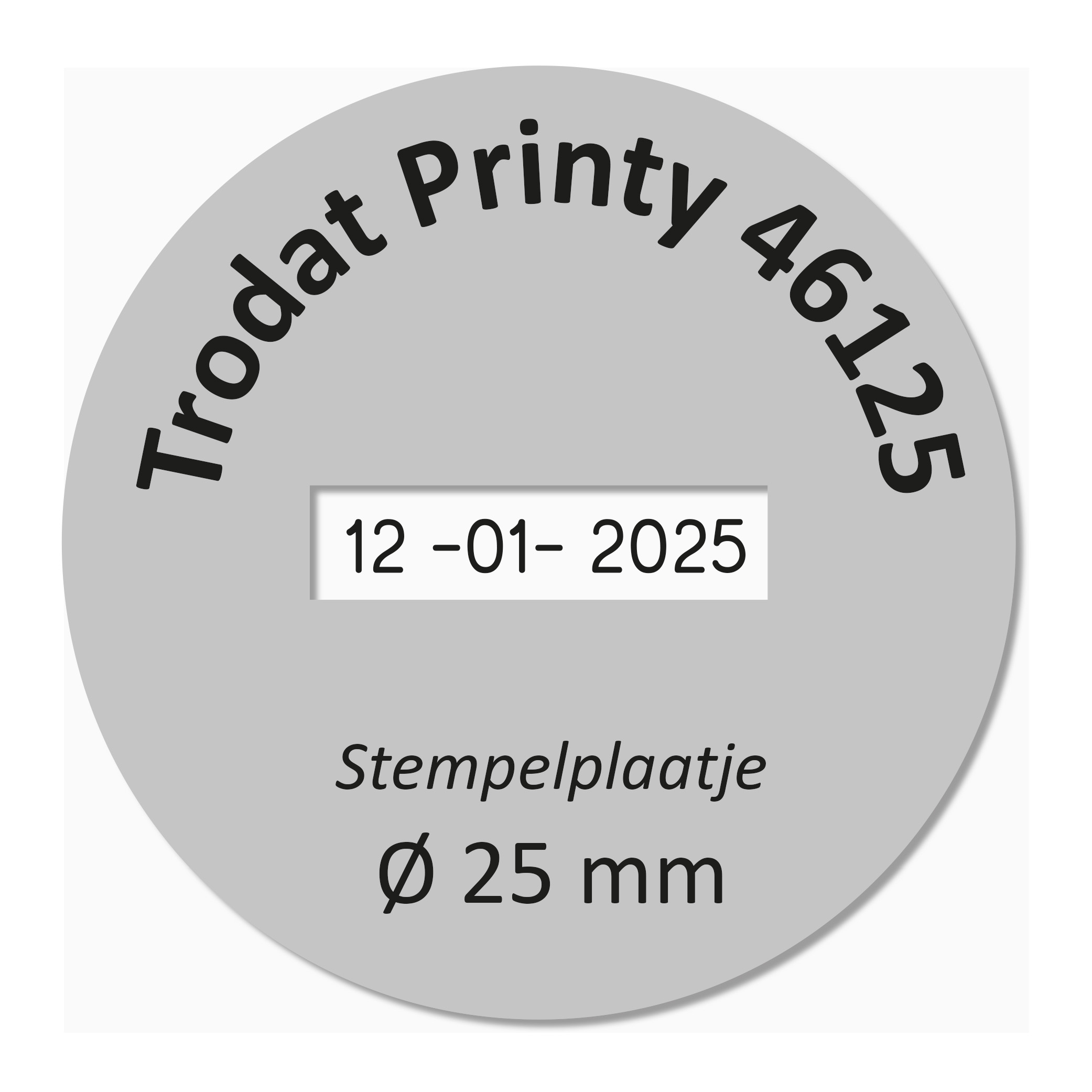 Stempelplaat Trodat Printy 46125 datumstempel