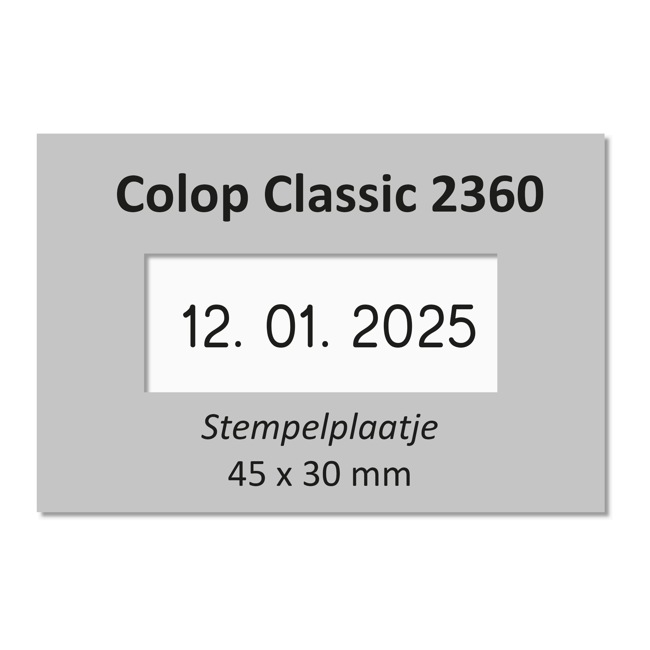 Tekstplaatje Colop Classic 2360 / eXpert 3360